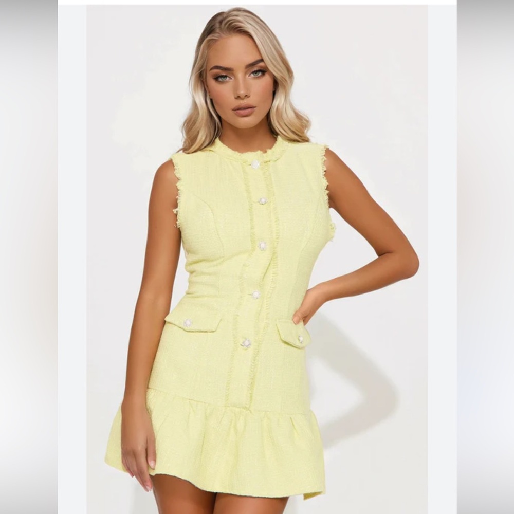 NWT Fashion Nova Camille Tweed Mini Dress